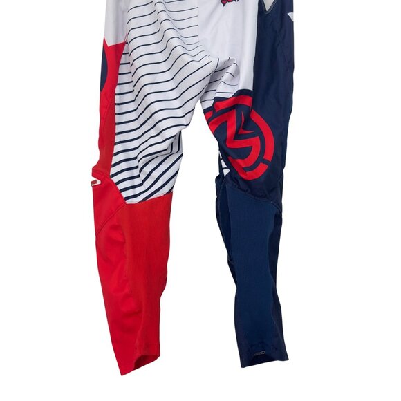 Moose Racing Qualifier Pants White/Red/Blue Mens SZ 44 Bike/Motocross Gear Adj - Picture 15 of 16